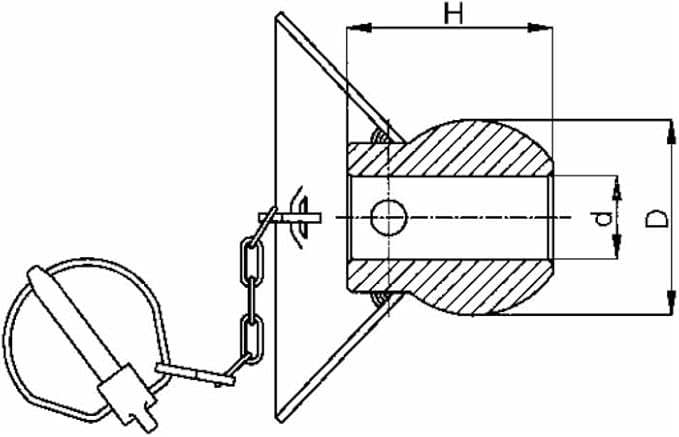 AMA Cono Guida Cat. I-II con Rotula 56x69 mm e Spina a Scatto - Honorern