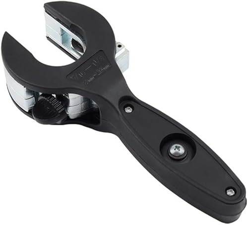 Tagliatubi a cricchetto, comoda taglierina a cricchetto per tagliare 8 tubi da 29 mm in acciaio inossidabile, rame e alluminio (nero, rosso) (nero) - Honorern