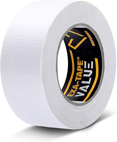 Defender EXA-Tape Value W 50 - Nastro adesivo in tessuto, bianco, lucido, 50 mm x 50 m - Honorern