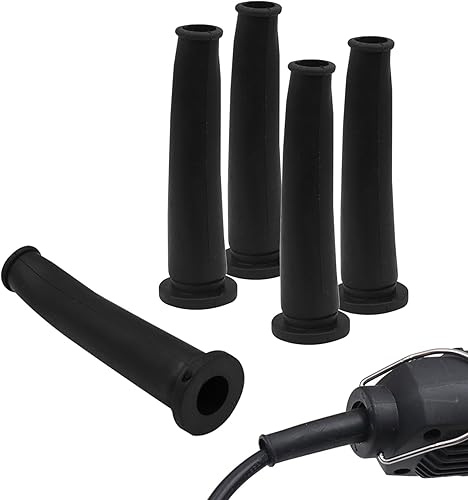 Protezioni per cavi per smerigliatrici angolari, 75 x 9 mm, in gomma, per la gestione dei cavi, accessori di protezione per cavi elettrici e trapani elettrici (5 pezzi) - Honorern