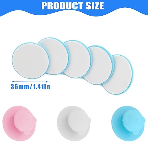 XPEX 15 Pezzi Manopole Autoadesive Per Cassetti, Pomelli Per Cassetti Rotondi In Plastica Forma Di Orso, Pomelli Per Mobili Bambini, Per Gli Armadietti, Finestre, Self Adhesive Drawer Knobs(3Colores) - Honorern