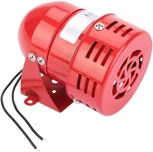 Allarme Motore 220V 120dB MS 190 Mini Sirena di Allarme in Metallo Sirena di Segnalazione Allarme Motore 230v Allarme Sonoro Industriale Buzzer Protezione Elettrica Contro il Furto Suono Continuo, Ros - Honorern