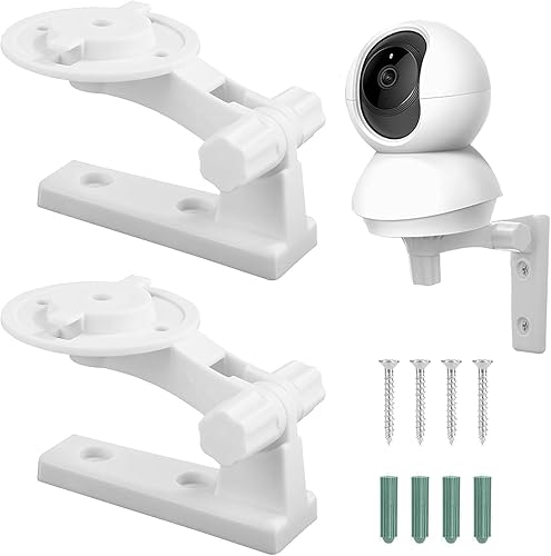 2 supporti da parete per fotocamera, supporto da parete, compatibile con Tapo C220, Reolink E1, Pro Reolink E1, Tapo C225, angolo regolabile di 180 gradi di rotazione - Honorern