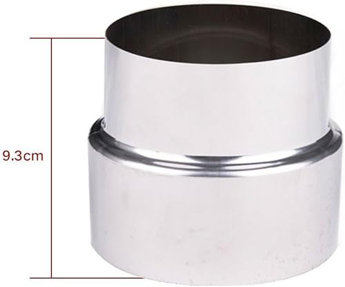 Riduttore per canna fumaria in acciaio inossidabile, adattatore per tubo della stufa, connettore per tubi di diverse dimensioni per sistemi di riscaldamento domestico (Ø80 mm/Ø70 mm) - Honorern