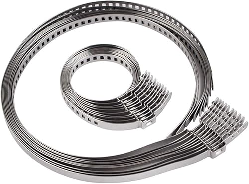 Fascette Stringitubo Inox,Morsetti a Crimpare per Stivale con Giunto Omocinetico Universale Regolabile da 10 Pezzi Kit Grandi/Piccoli Acciaio Inossidabile per Autoveicoli - Honorern