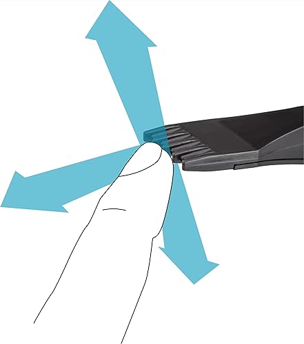 Pistola di soffiaggio HAZET 9040P-5, ugello piatto largo per la pulizia delle superfici, pressione di esercizio di 6 bar con impugnatura ergonomica, per la rimozione rapida di trucioli - Honorern