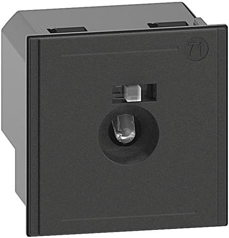 Bticino K4382 Plastica Lampada Segnapasso con Led a Luce Bianca, 10 A Corrente di Dimensionamento, 230 V Tensione Nominale, 2 Moduli, Nero - Honorern