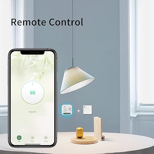eMylo Mini Smart Wifi Relè Interruttore Telecomando Senza Fili Interruttore Della Luce Wifi AC 220V 2 Gang Interruttore Incorporato Modulo Relè 16A Timer Fai Da Te Controllo Vocale con Alexa Echo - Honorern