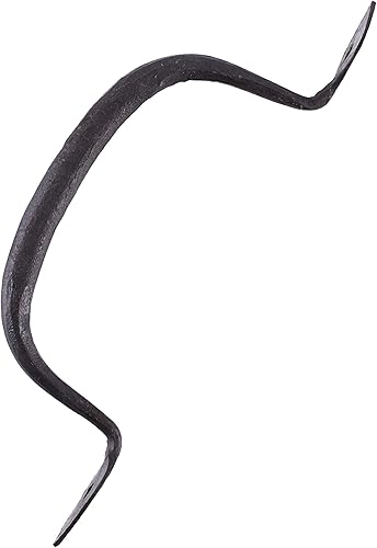 Maniglia per Porta o mobili - in Acciaio forgiato a Mano - Effetto Antico - Honorern