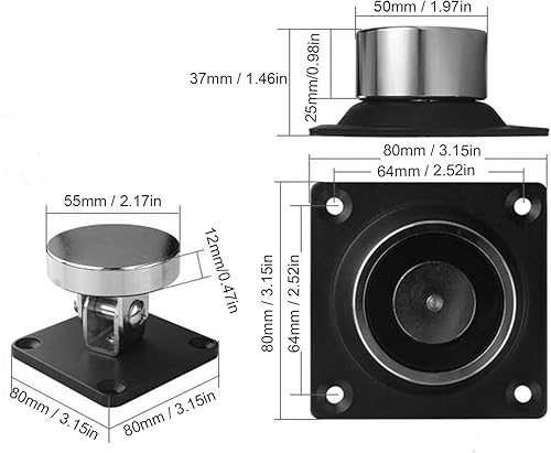 Supporto per Porta elettromagnetico 12V-24V, 132,3 libbre di Forte aspirazione Fermaporta in Ferro in Legno Adatto per Porte in Legno Porte in Ferro Porte tagliafuoco - Honorern