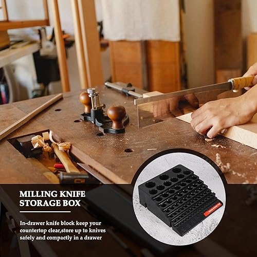 Scatola di Immagazzinaggio Della Punta Del Trapano Fresa Salvaspazio Scatola Del Contenitore 'Organizzatore Del Supporto di Finitura Del Trapano per Uso Domestico DIY - Honorern
