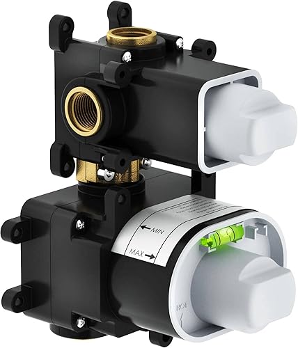 WE00102 Corpo ad Incasso Miscelatore Termostatico Doccia, Cromo - Honorern