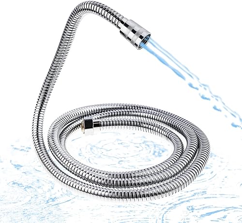 Tubo Doccia in Acciaio Inox，Flessibile Doccia Universal G1/2，Sicuro e Antideflagrante Contro le Alte Temperature,Adatto a Tutti i Soffioni Doccia (Primavera, 1.8-2.2M) - Honorern