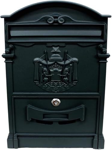 Cassetta Postale In Alluminio 'Regia' Ghisa Nero 25,5x8,5x41H - Honorern