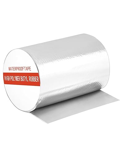 200 mm x 5 m Nastro sigillante impermeabile, Nastro butilico per la riparazione di tubi dell'acqua, tetto, grondaia, parasole e altro (spessore 1,5 mm) - Honorern