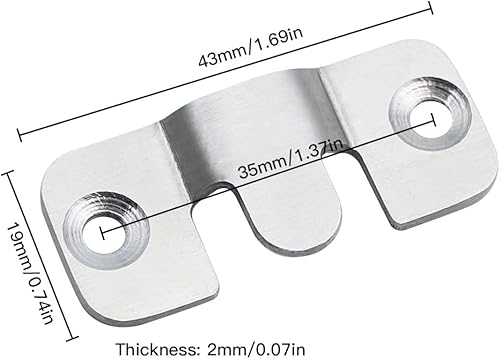 20 Pezzi Gancio Appendi Quadri per Montaggio a Parete Staffe per Montaggio Nascosta a Incasso Staffa Fibbia ad Incastro Ganci per Mobili Connettore Incastro Appendere Immagini Specchi Cornici - Honorern