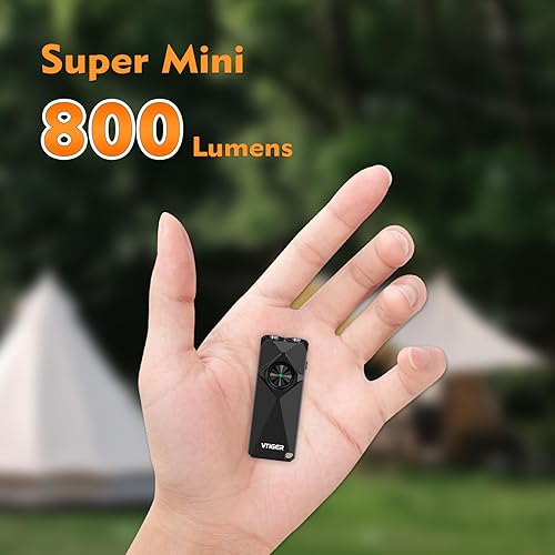 K1 Torce portachiavi,800 Lumen piccola luce piatta portatile,Mini torcia tascabile ricaricabile con clip,Compatto portachiavi LED Luci con magnete per Portare tutti giorni,campeggio,emergenza - Honorern