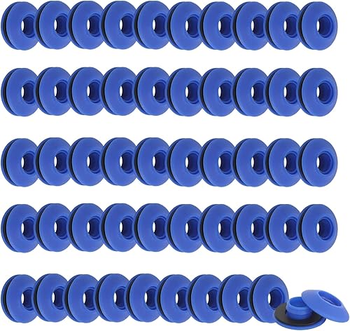 50 Pezzi Occhielli per Telone in Plastica, Occhiello per Telone Autoperforante,Generic Occhielli per teloni, Occhielli in Plastica Multiuso per Tende da Piscina Teloni Tende(28 x 28 x 12 mm) - Honorern