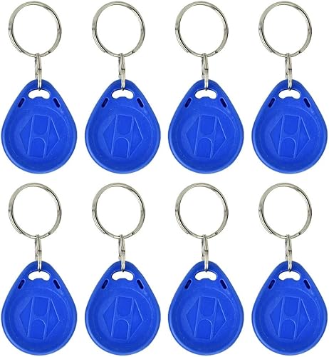 Nuova chiave di identificazione RFID di prossimità per controllo accessi (blu), portachiavi riscrivibili portachiavi per controllo accessi porta, confezione da 100 (ID Card) - Honorern