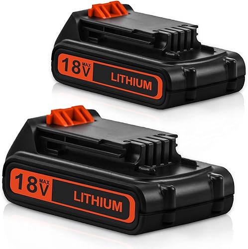 2X 3000mAh Exemoro Batteria di Ricambio per Black Decker Batteria 18V 3.0Ah BL2018 LBXR20 LBXR2020-OPE LB20 LBX20 BL2018-XJ 194309-1 194204-5 196399-0 196673-6 LXT-400 - Honorern