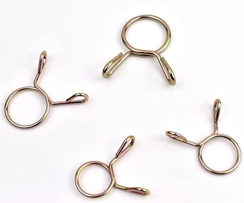 100 Pezzi Fascette Stringitubo a Molla, Morsetto a Molla, Fascette per Tubi a Moll, 10 Dimensioni 5mm/6mm/7mm/8mm/9mm/10mm/11mm/12mm/13mm/14mm - Honorern