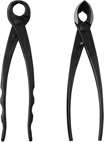 Wazakura Set di Attrezzi per Rami Bonsai, Fatti in Giappone. Tagliatore Concavo (200mm) + Tagliarina di Rami (210mm) Kit da Giardinaggi - Honorern