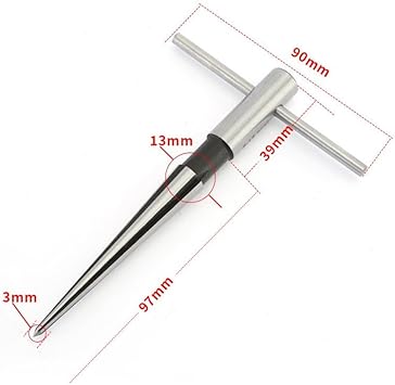 Alesatore conico esagonale da 5 mm-22 mm, a forma di T, strumento per la lavorazione del legno, in acciaio al carbonio, fresa manuale, per fori conici, semplici fori per viti - Honorern