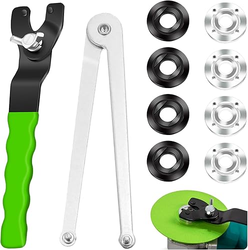 2 Pezzi Chiave Angolare Universale per Smerigliatrice, 13-46mm Anti Scivolo Chiave Universale per Smerigliatrice, Chiave Regolabile per Smerigliatrice Angolare con Dado Flangia (2 Stili) - Honorern