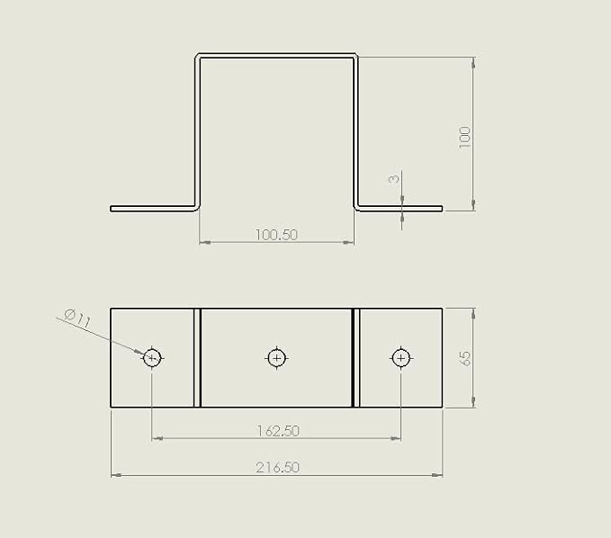 Morsetto quadrato per tubo quadrato, 100 mm x 100 mm - Honorern