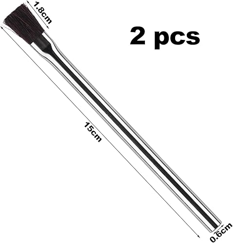 2 Pezzi Spazzole a flusso di saldatura, 15 cm di Lunghezza, Artigianato e Altre Applicazioni Generali, per Saldatura di Circuiti Stampati, Spazzola per Flusso Acido, Spazzola per Acqua di Saldatura - Honorern