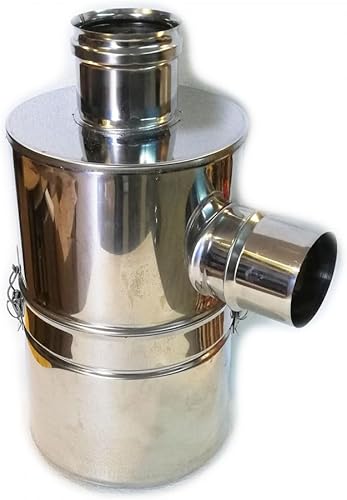 Abbattitore Di Fuliggine ad Acqua Per Stufe A Pellet In Acciaio Inox AISI 304 (Diametro 100 mm) - Honorern