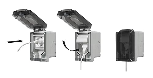 ECI ELETTROFORNITURE 14962.U - Contenitore STAGNO IP66 a spina inserita + PRESA UNIVERSALE - Honorern