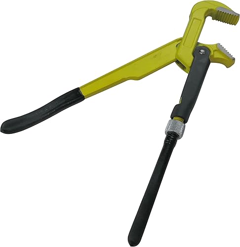 Chiave svedese per tubo 1'' a 90° 325mm in profilo doppia ''T'' - chiave per tubi idraulici - strumento idraulico - chiave giratubi - DIN 5234 - in acciaio/CR-V/ - C51139 - Honorern