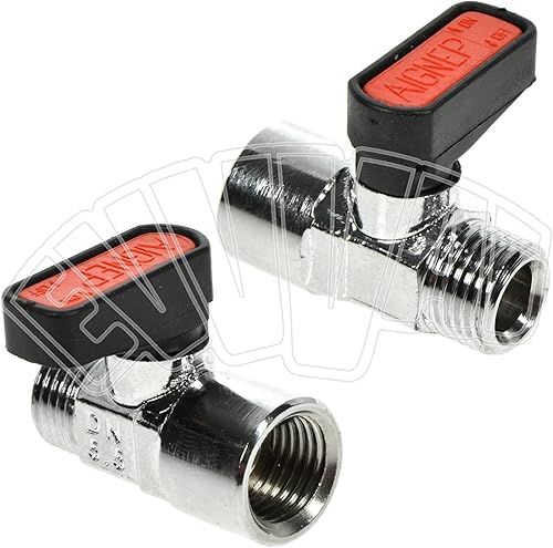 1/4 MASCHIO - FEMMINA RUBINETTO A SFERA MIGNON VALVOLA PNEUMATICO ARIA COMPRESSA - Honorern