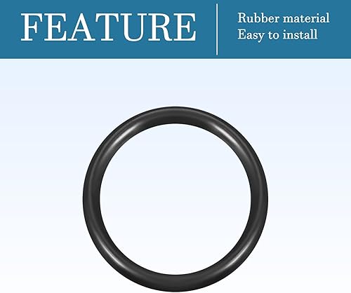 52mm x 42mm x 5mm Nitrile Gomma O-Rings x 10pz Rotondo Guarnizione Rondella per Rubinetto Idraulica Riparazione Sigillatura Connessione [Nero] - Honorern