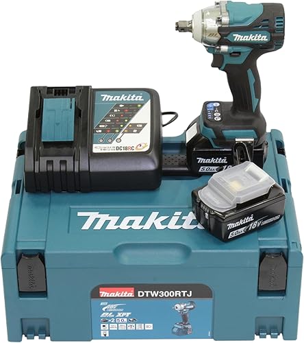 Makita DTW300RTJ Cordless Impact Wrench, 18 V - Honorern