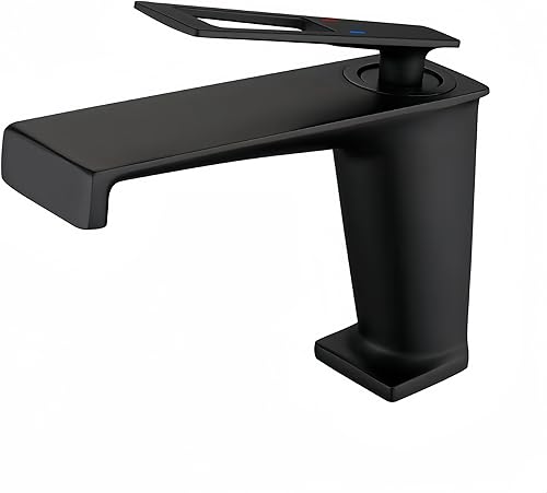 Miscelatore Lavabo Bagno Alto a Cascata - Rubinetto Per Acqua Fredda E Calda, Design Elegante - Honorern