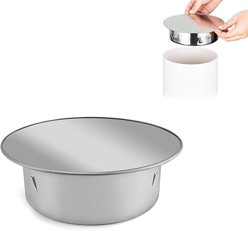 Tappo per Foro Camino, Copertura del Canna in Acciaio Inox, Coperchio per Stufa 100 mm per Tubo Stufa Standard con Diametro 100 mm - Honorern