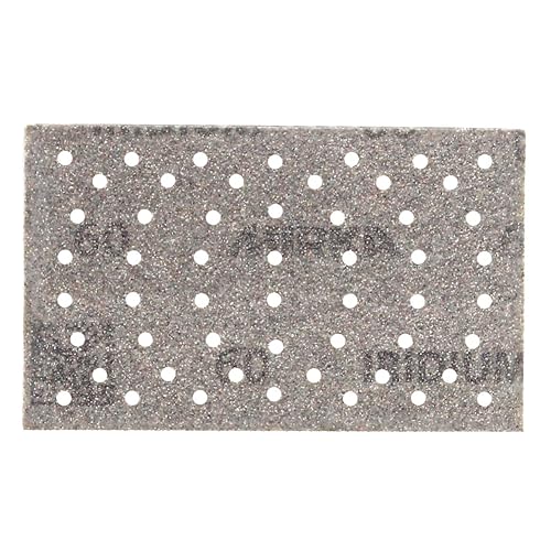 Mirka Iridium Premium carta abrasiva 81x133mm a strappo 54 fori, grana 60, 50/confezione / Per la levigatura di vernice, stucco, fondo, legno, acciaio, materiali minerali, plastica - Honorern