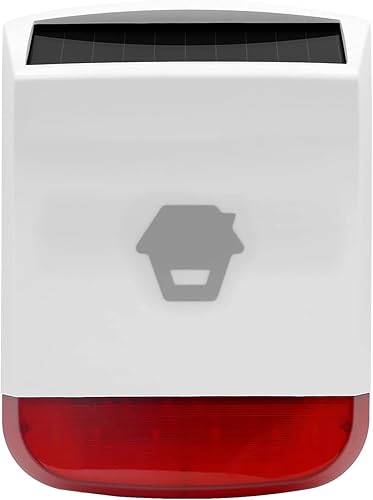 WS-105 Sirena interna wireless - Allarme antifurto con luce stroboscopica blu lampeggiante - Sistema di sicurezza delle prestazioni per la casa - Volume 90 dB - Compatibile con accessori - Honorern