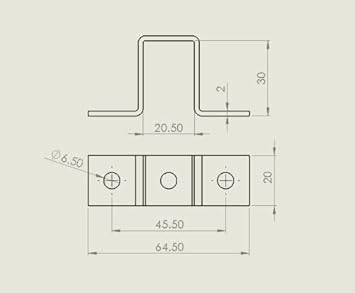 Fascetta per tubo rettangolare alta, fascetta per travi, tubo rettangolare in 15 x 30 20 x 30 20 x 40 25 x 45 25 x 50 30 x 40 40 x 50 30 x 60 40 x 80, zincata (40 x 60 mm) - Honorern
