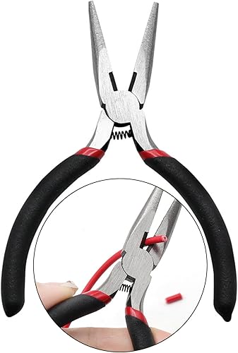 Pinze per aghi dritte 5 pollici,Pinze portatili a naso puntato per la fabbricazione di gioielli - Honorern