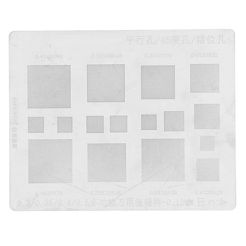BGA Reballing Stencil, Universal BGA Reballing Stencil Multifunzionale Tin Planting Template per Telefono BGA IC Chips Riparazione, Stazioni di Saldatura - Honorern
