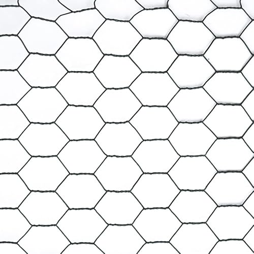 VERDELOOK Rete Metallica plastificata Esaplast 0.5x10 m con Maglia da 25 mm, Filo 1,0 - Honorern