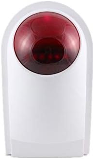 Sirena stroboscopica esterna per sistema di allarme domestico 433 Mhz compatibile con PN-103, PG101-PG106, DIGOO GSM WiFi sistema di allarme, G90B - Honorern