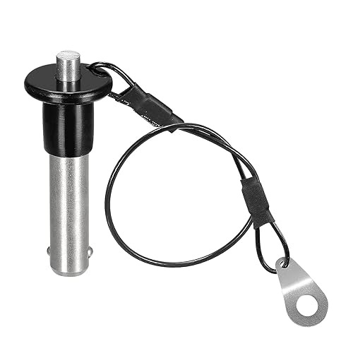 sourcing map Perni di bloccaggio a sfera, in acciaio inox 304, con pulsante di bloccaggio a sgancio rapido, con filo da 24 cm (8 mm-16 mm) - Honorern