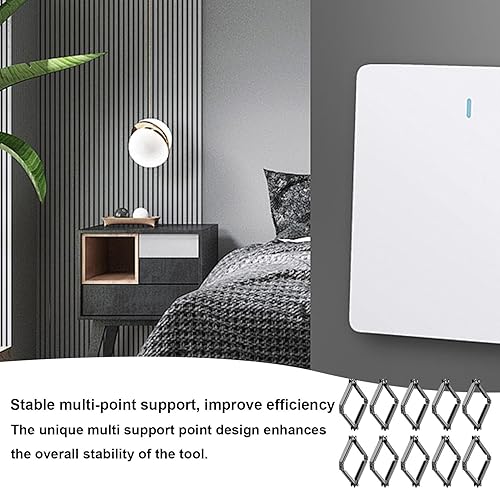 Strumento di riparazione per cassette per prese elettriche - Fissatore per scatole per prese elettriche da 86 mm, Fissatore per scatole per prese per garage | Kit di riparazione professionale per pres - Honorern