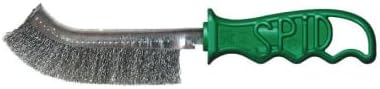 SPID ACCIAIO INOX FILO GRAFFIO SPAZZOLA VERDE MANICO RUST REMOVAL METALLO PREPARAZIONE - Honorern