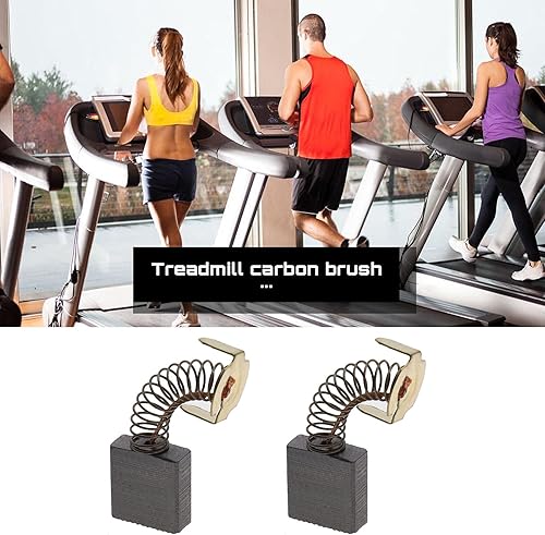 Spazzola di carbone 17x17x7mm compatibile con Greenmaster GMD 118-1 Motori elettrici per tapis roulant Sostituzione Parte di riparazione 2 paia - Honorern
