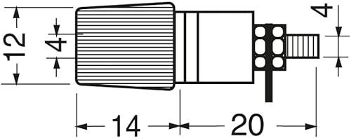 1 x MORSETTO SERRAFILO NERO 6A - Honorern